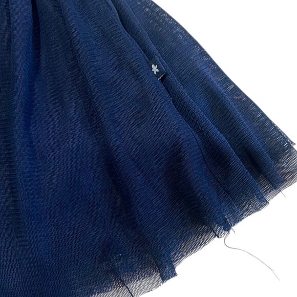 Toobydoo NYC Girls Navy Tulle Skirt with Pink Sparkle Waistband, Size 4 - Picture 3 of 6